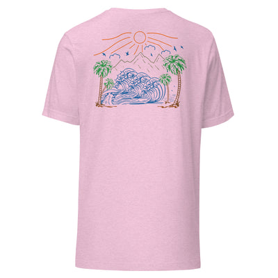 Palm Trees and Coastline Unisex Tee