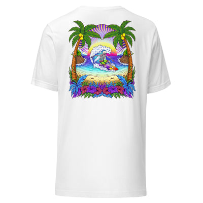 Trippy Surfer Sunset Unisex Tee