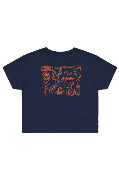 Wild Deer Cropped Tee - Swash Peak