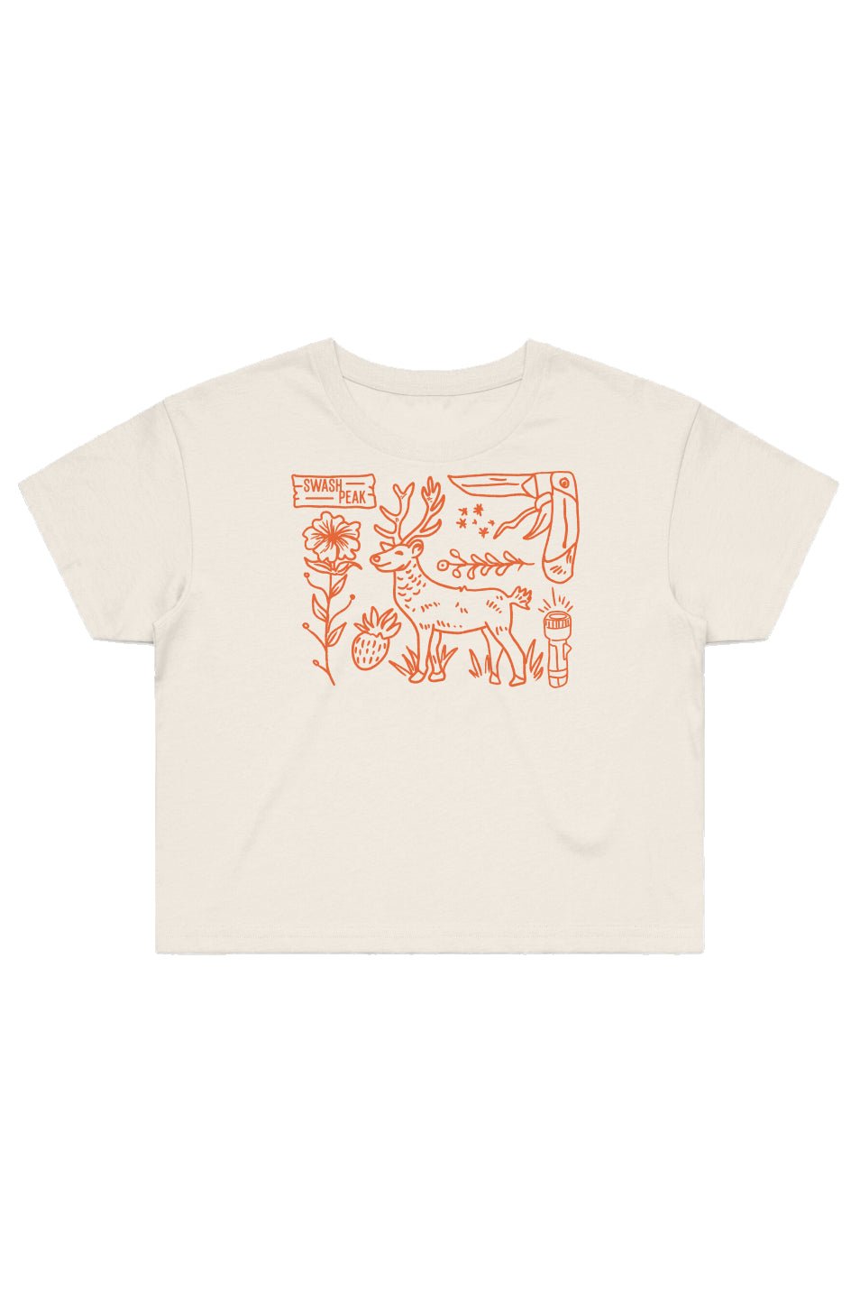 Wild Deer Cropped Tee - Swash Peak