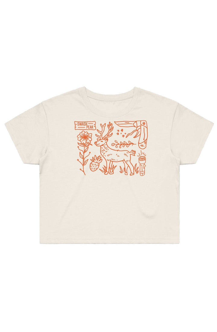 Wild Deer Cropped Tee - Swash Peak