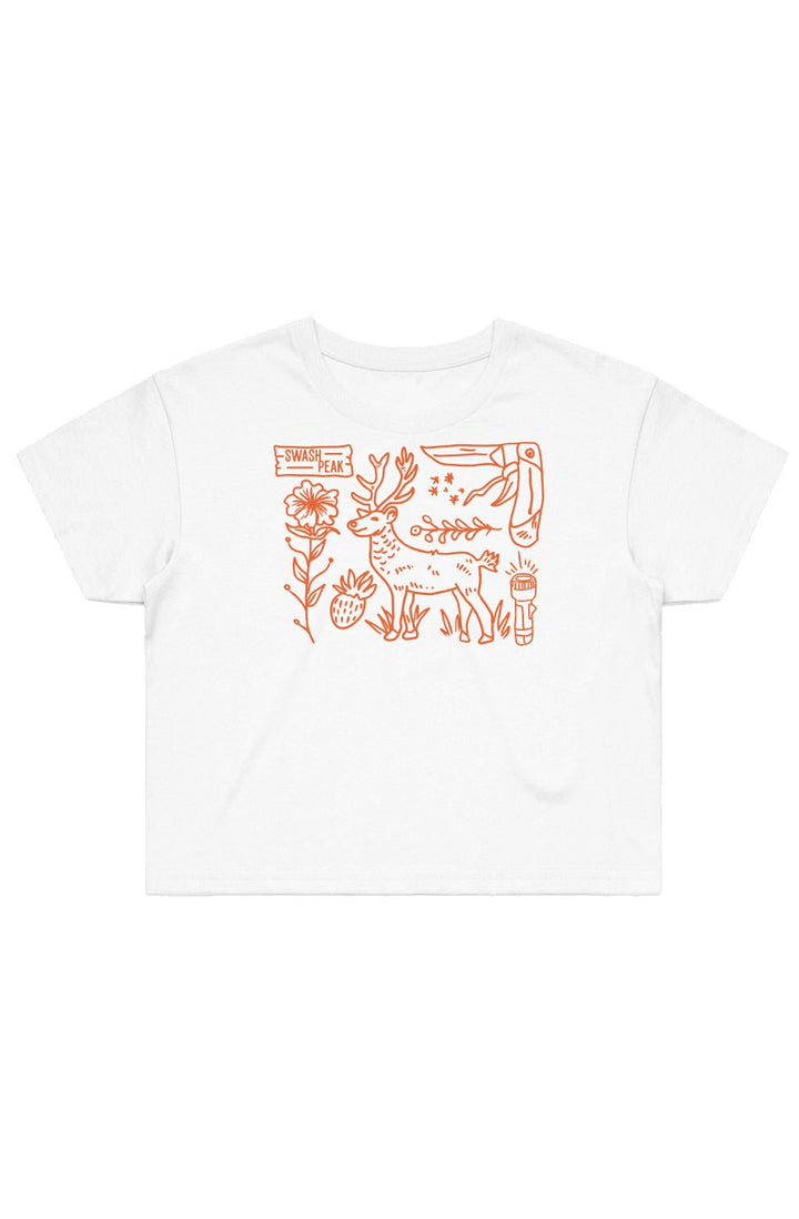 Wild Deer Cropped Tee - Swash Peak
