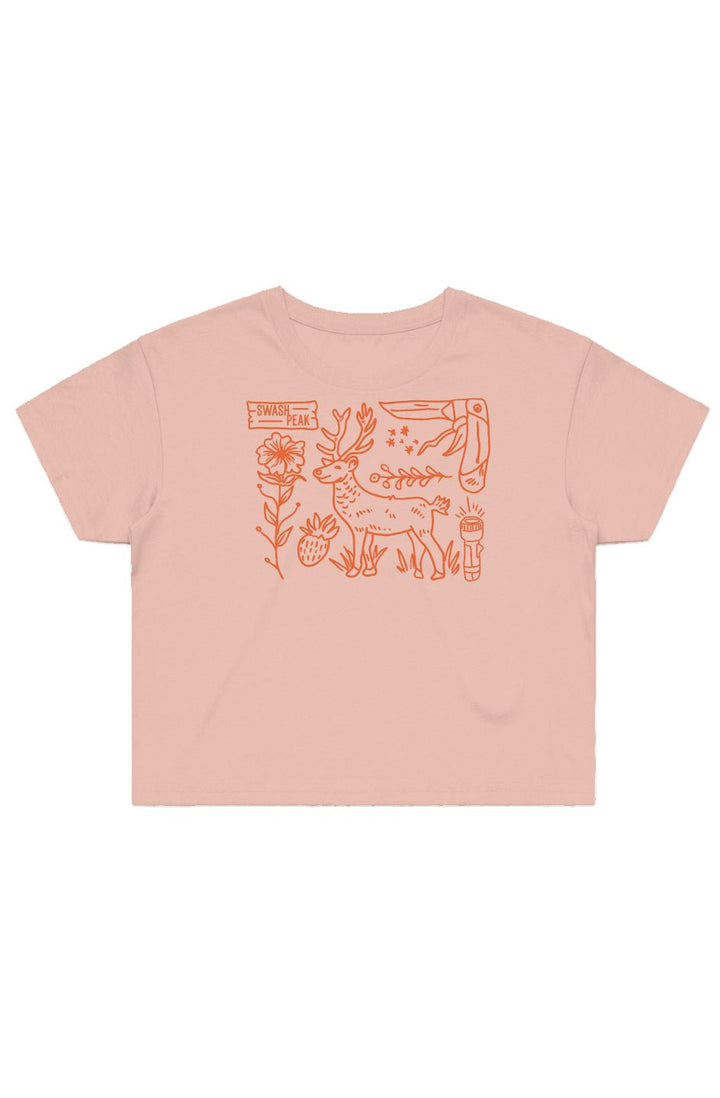 Wild Deer Cropped Tee - Swash Peak