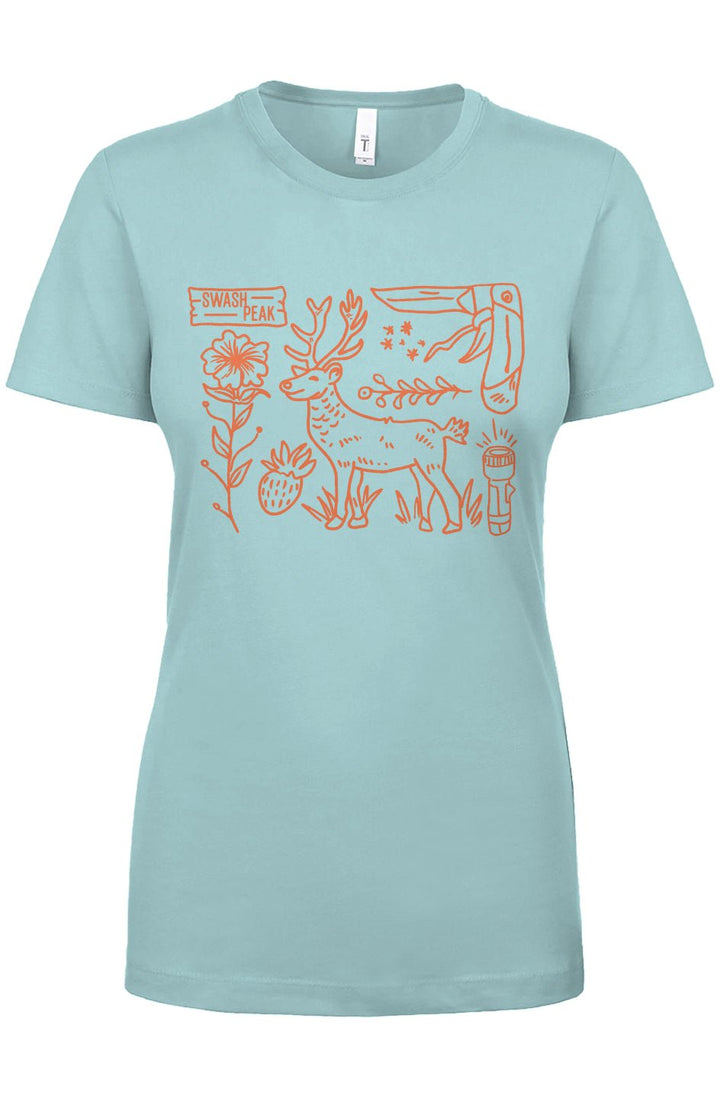 Wild Deer Women's Tee - Swash Peak
